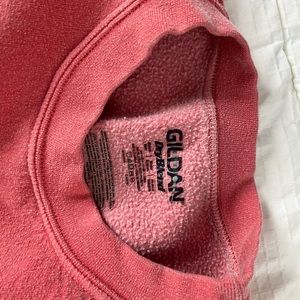 Coral color crewneck sweater